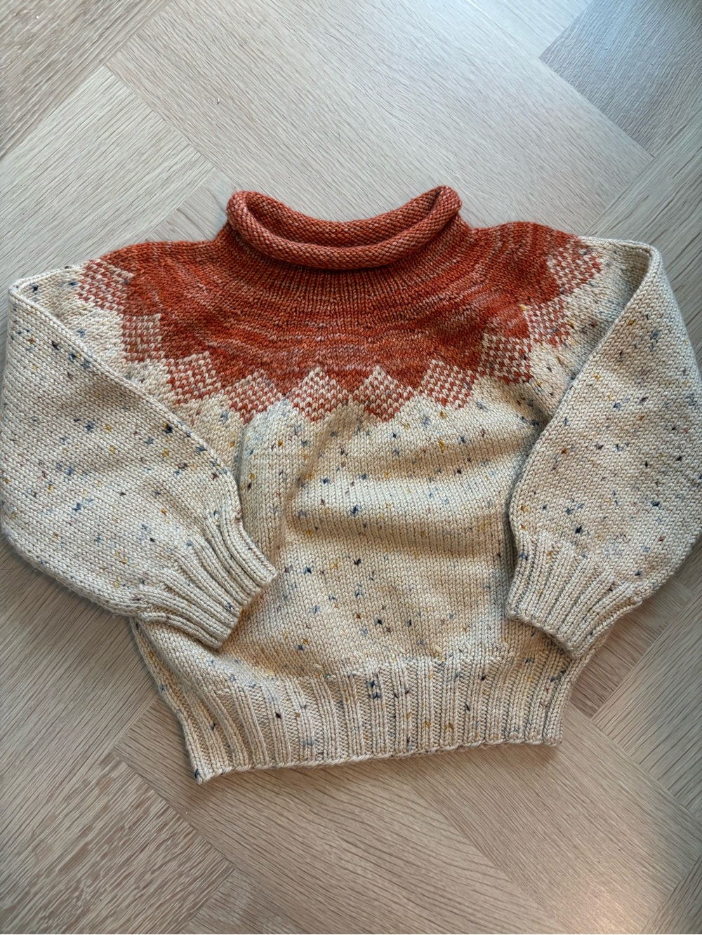 Misha & Puff Pinecone Sweater- Camel Confetti